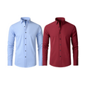 Pague 1 Leve 2 |  Camisa Social Ultra Tech Italian + Brinde Relogio Casual Luxo