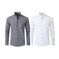 Pague 1 Leve 2 |  Camisa Social Ultra Tech Italian + Brinde Relogio Casual Luxo