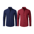 Pague 1 Leve 2 |  Camisa Social Ultra Tech Italian + Brinde Relogio Casual Luxo