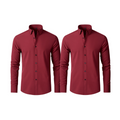 Pague 1 Leve 2 |  Camisa Social Ultra Tech Italian + Brinde Relogio Casual Luxo