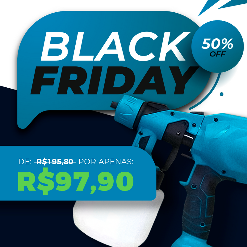 [PRÉ-BLACK FRIDAY] Pistola De Pulverização Elétrica Sem Fio | SprayPro 3.0 [FRETE GRÁTIS + 50% OFF]