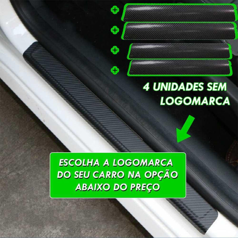 Protetor Soleira Porta de Carro [4 Peças] - CarbonFiber®