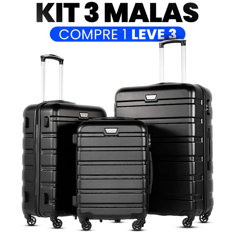 Kit 3 Malas (COMPRE 1 E LEVE 3) - Black Friday